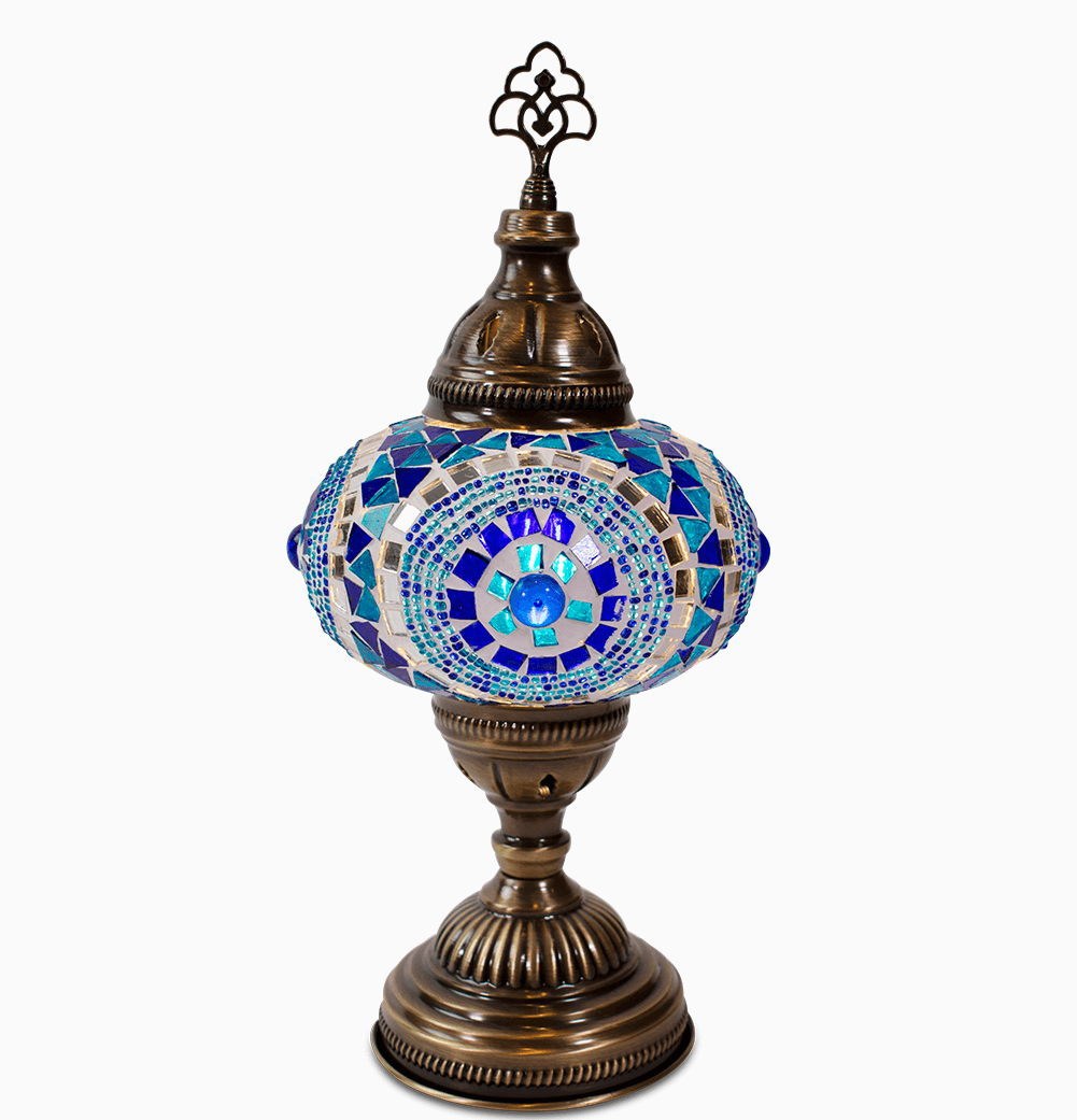 circle glass lamp